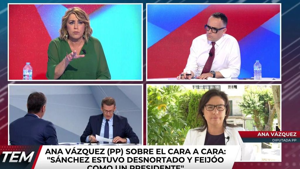 Tensión en directo entre Ana Vázquez y Susana Díaz: "Usted bastante tiene con los ERE"