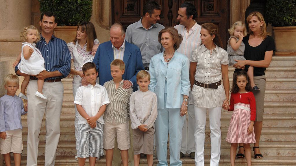 La familia real al completo, en Mallorca (2007)