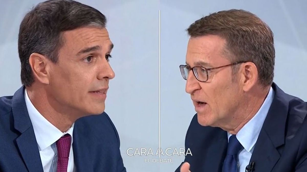 Pedro Sánchez y Nuñez Feijóo, poco debate y pocas propuestas