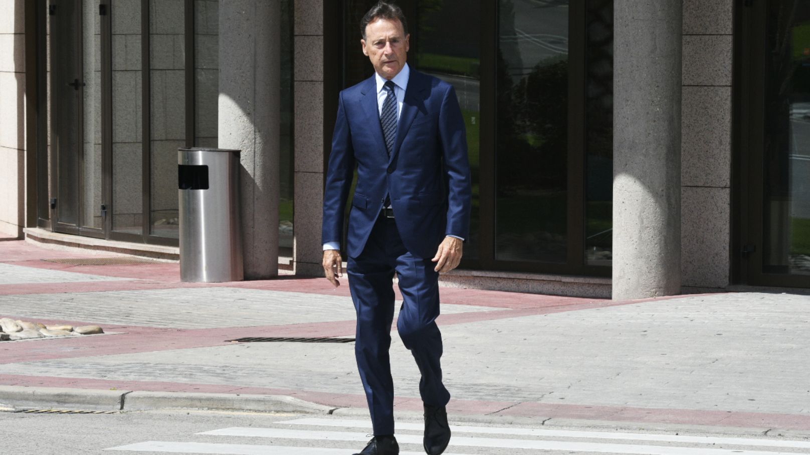 Matías Prats, en el tanatorio de Antonio Sainz Rebollo