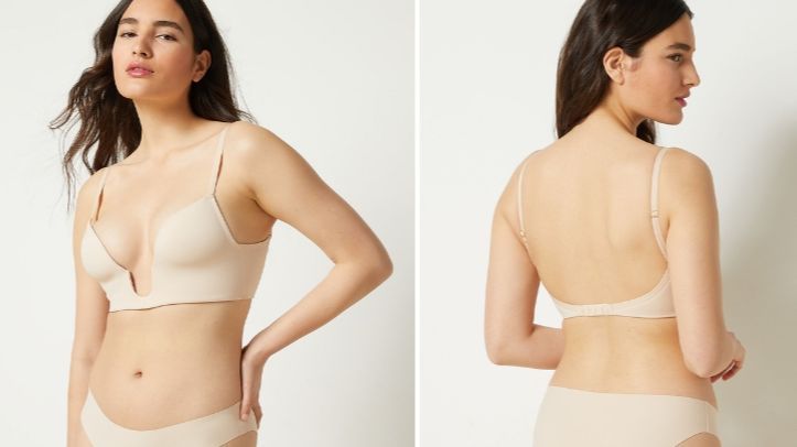 Sujetador bustier con escote pronunciado, de Etam (39,99€).