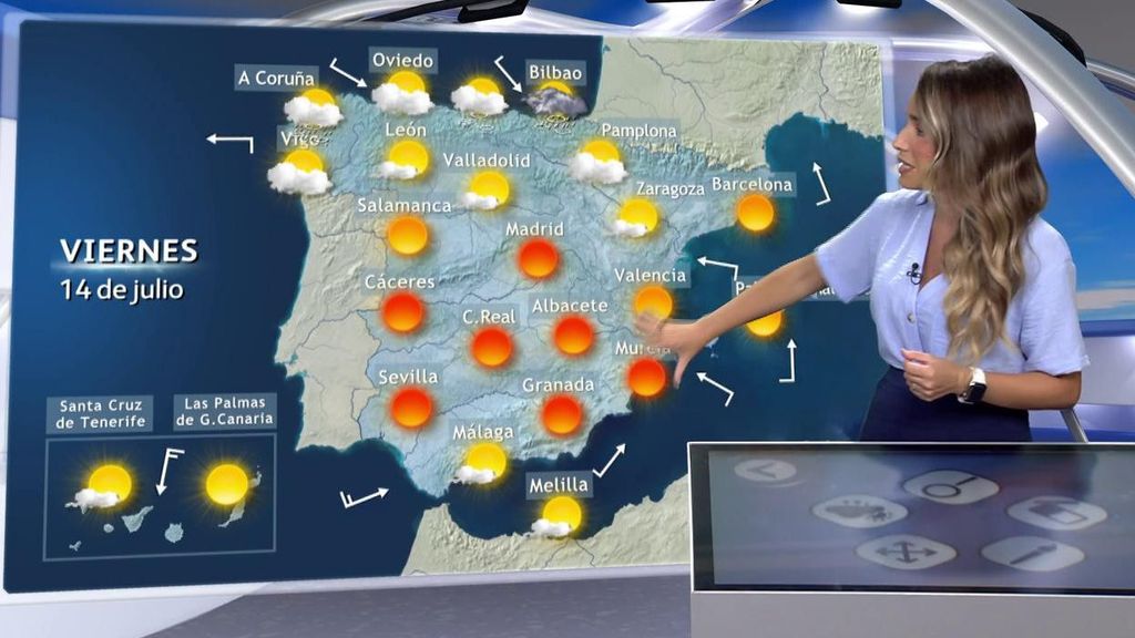 El calor extremo se extiende al norte de España este viernes