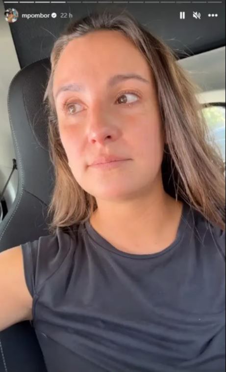 Marta Pombo rompe a llorar tras ser cuestionada como madre