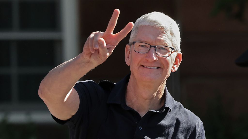 Tim Cook, CEO de Apple, en Sun Valley