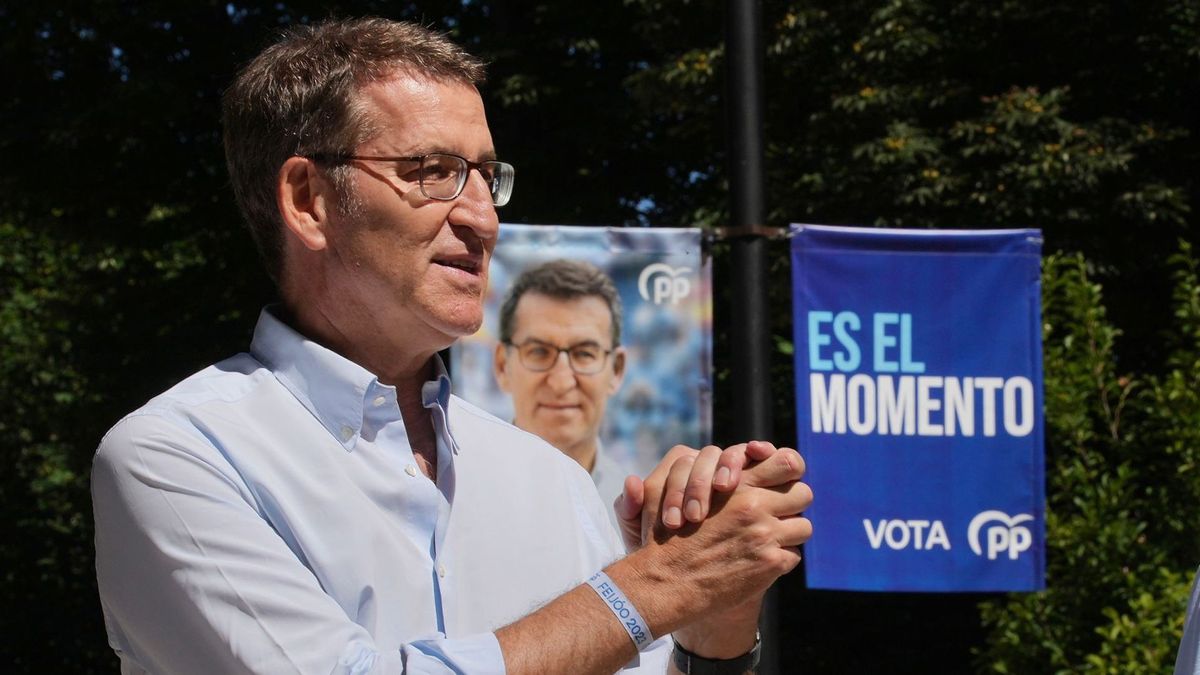 El presidente del PP y candidato a la presidencia del Gobierno, Alberto Núñez Feijóo