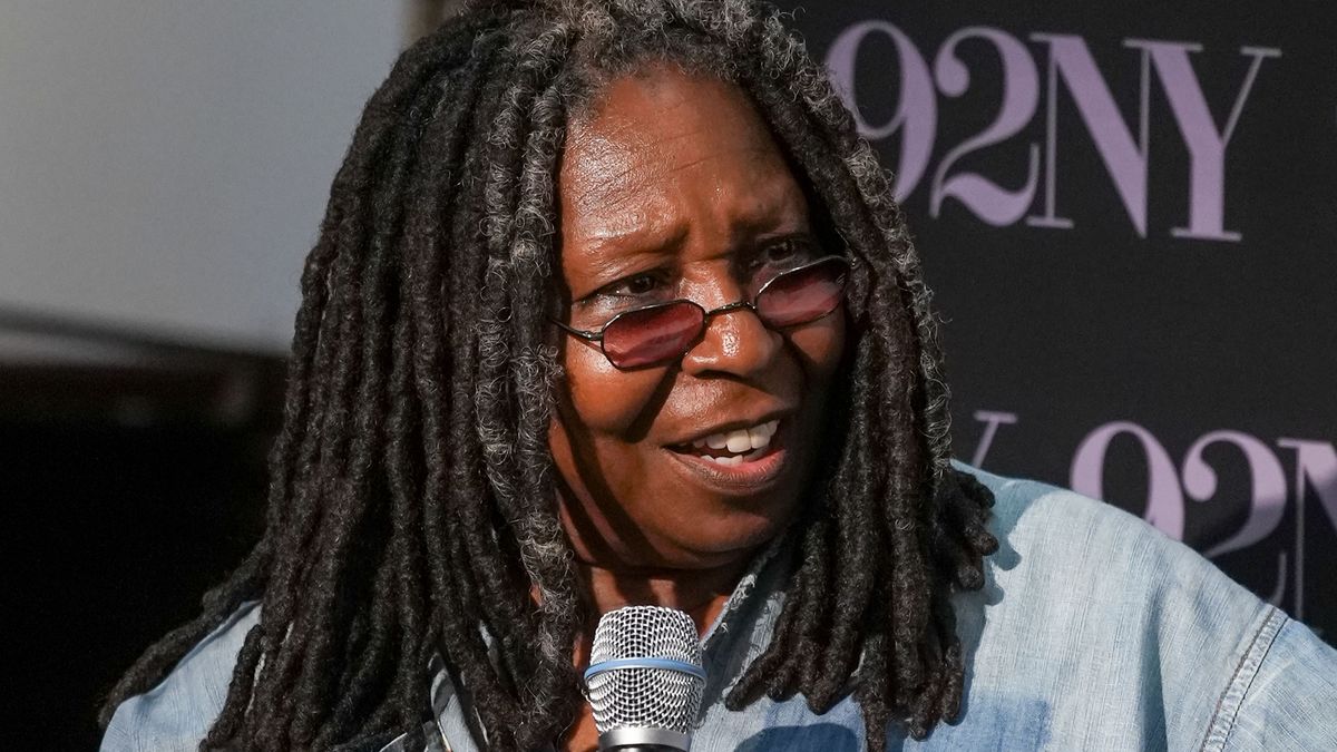 Whoopi Goldberg en una entrevista en Nueva York