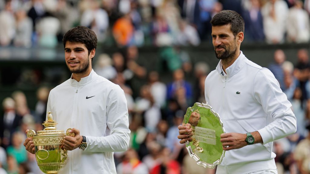 Carlos Alcaraz y Novak Djokovic