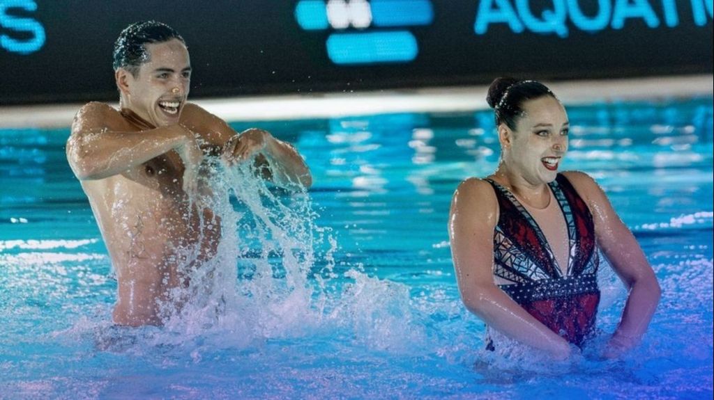 Los españoles Emma García y Dennis González, subcampeones del mundo de natación artística