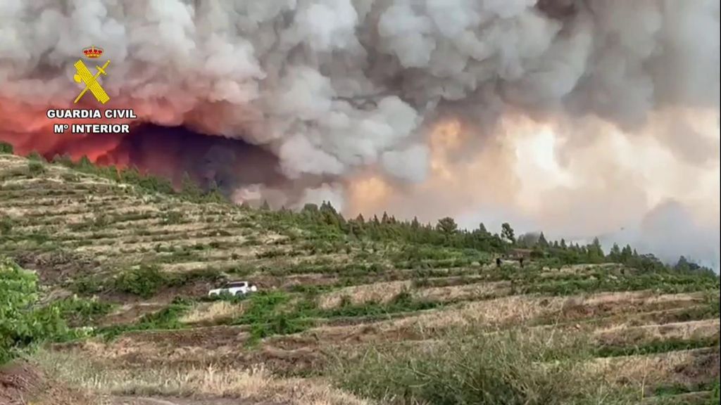 Se mantienen las evacuaciones por el incendio de La Palma: ya ha arrasado 4.650 hectáreas