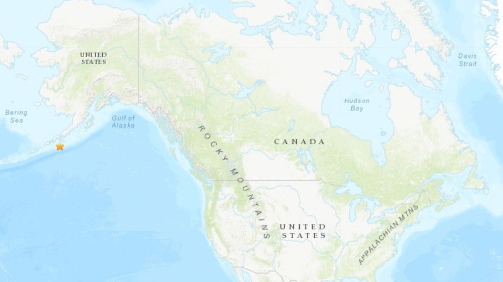 Un terremoto de magnitud 7,2 desencadena una breve alerta de tsunami en Alaska, EEUU