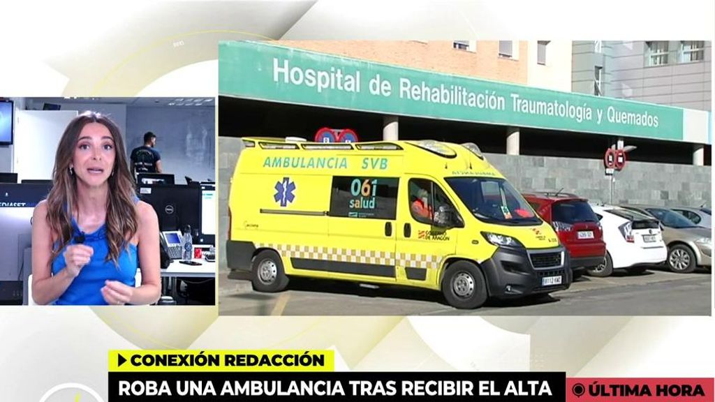 Un hombre roba una ambulancia tras recibir el alta en un hospital de Teruel: "No tenía cómo volver a casa"