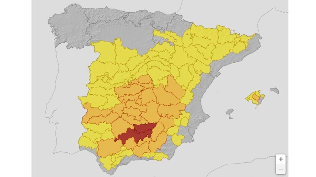 Avisos por calor previstos para el lunes 17