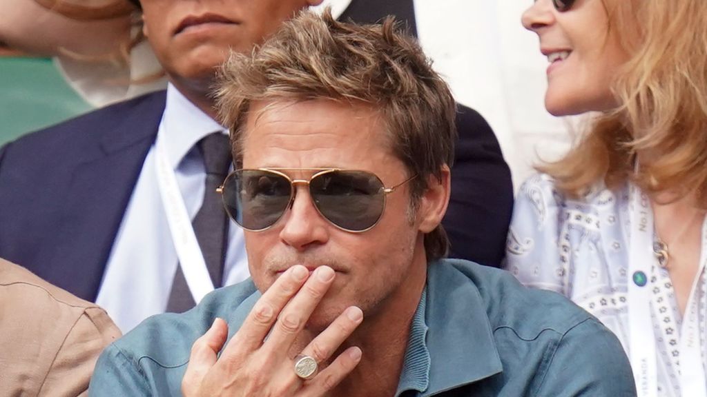 Brad Pitt en la final de Wimbledon