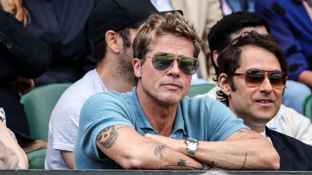 Brad Pitt, una de las sensaciones de la grada de Wimbledon