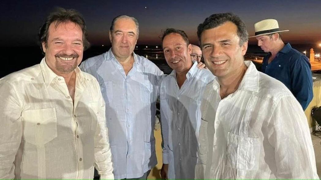 Jorge Perugorría (pregón), Antonio Hernández-Rodicio (organizador) y personalidades andaluzas