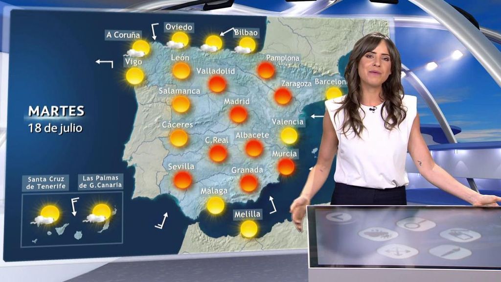 La ola de calor se intensifica el martes con 43 grados en el este de España