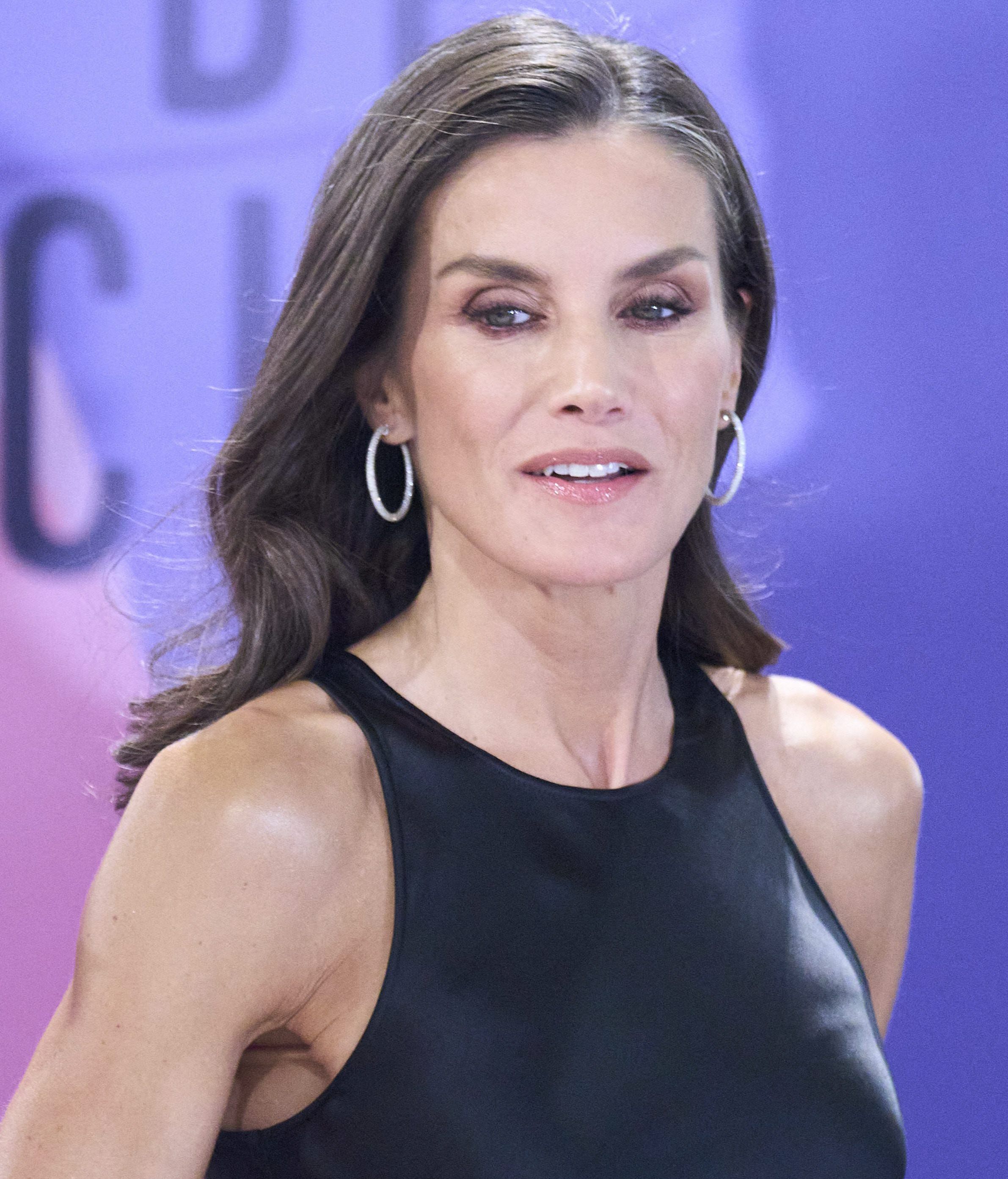 La reina Letizia y su impecable melena. FUENTE: Cordonpress