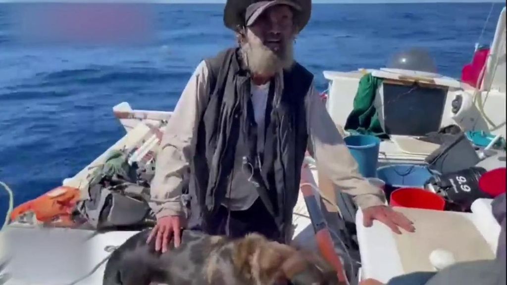 Tym Shaddock y su perro sobrevivieron durante 90 días en una pequeña embarcación a la deriva