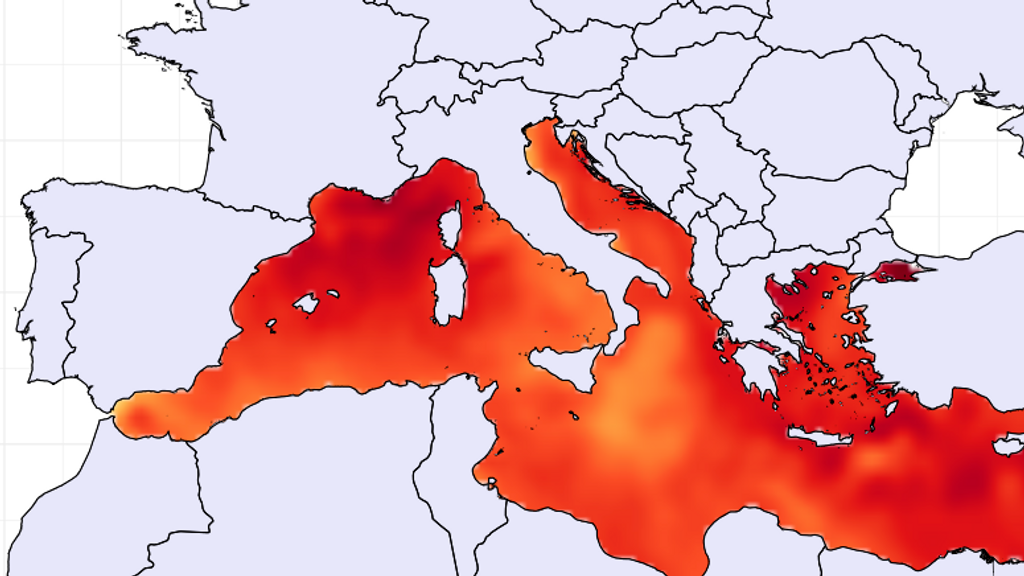 El mar Mediterráneo registra un nuevo récord de temperatura