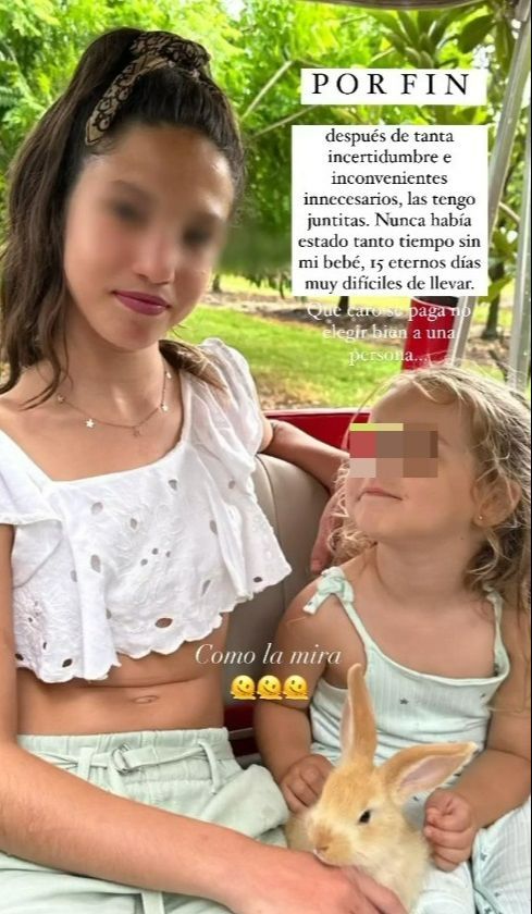 Elena Tablada reúne por fin a sus dos hijas, Ella y Camila