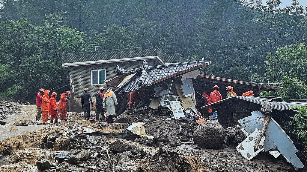 Inundaciones mortales en Corea del Sur, Japón y Estados Unidos