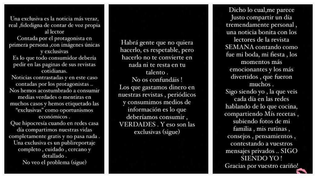 La respuesta de Soraya Arnelas a las críticas por hacer una exclusiva de su boda