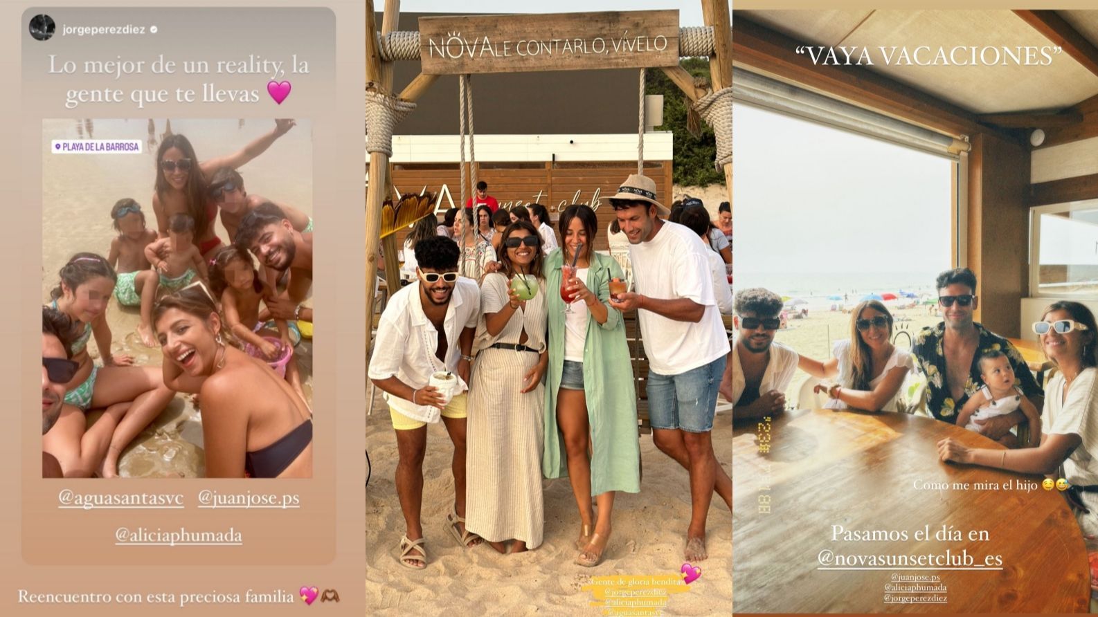 La pareja se ha reencontrado con Jorge Pérez y su familia