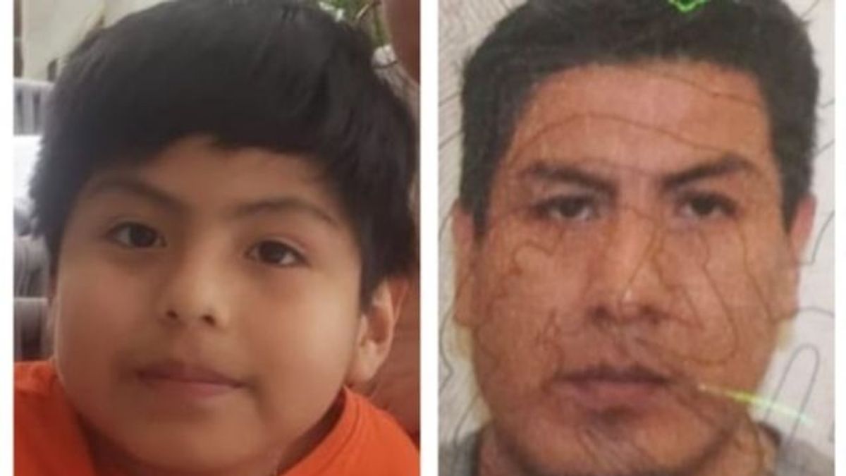 Brayan Yosue Quispe y su padre, José Luís Quispe Pacsi