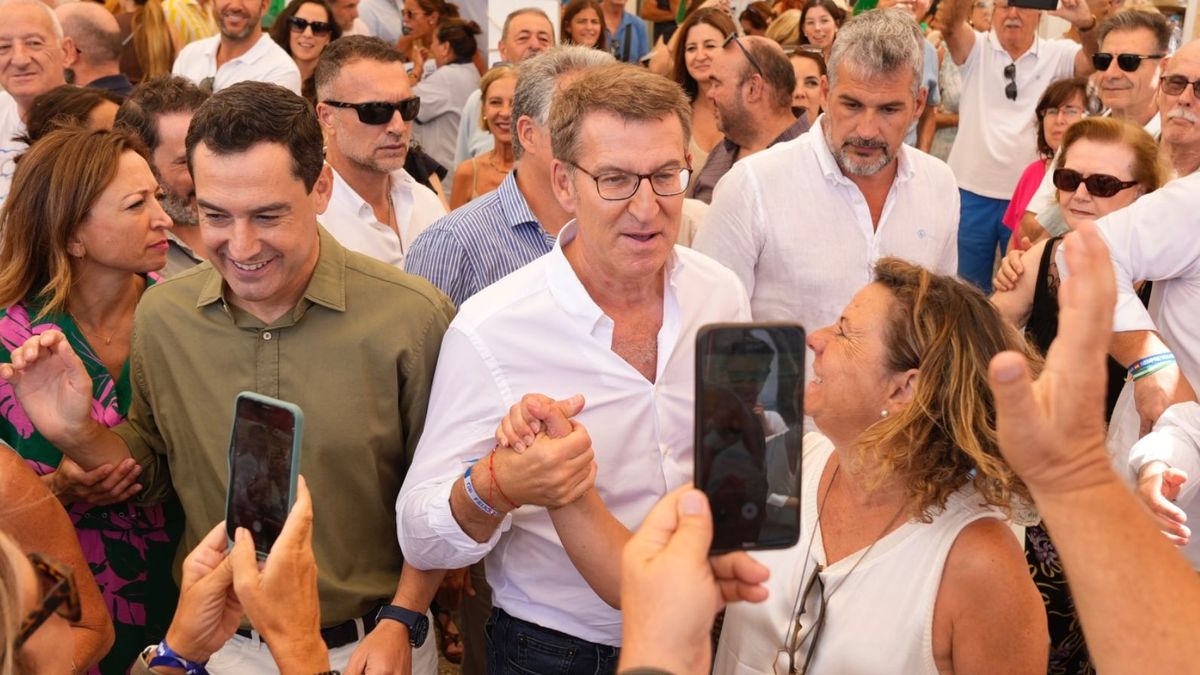 El líder del PP y candidato a la presidencia del Gobierno, Alberto Núñez Feijóo, hoy en Málaga