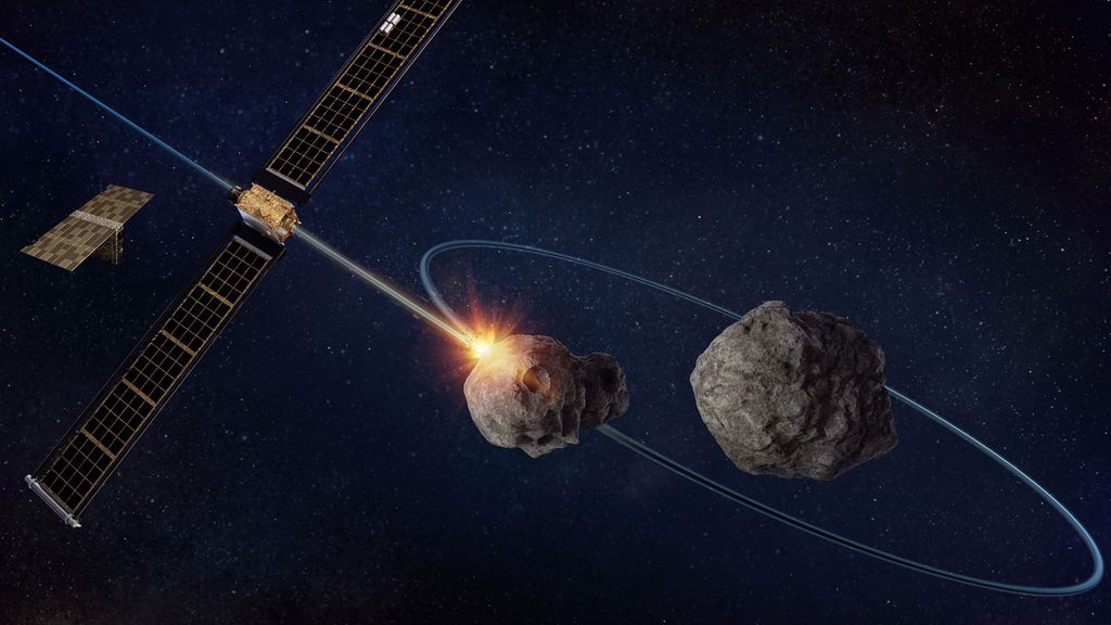 Hubble capta rocas desprendidas del asteroide 'Dimorphos' tras el impacto de DART