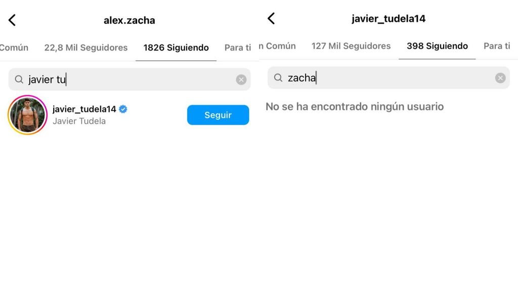 Javi no sigue a Álex