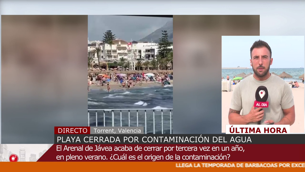 La playa del Arenal de Jávea, cerrada en pleno verano por alta contaminación del agua