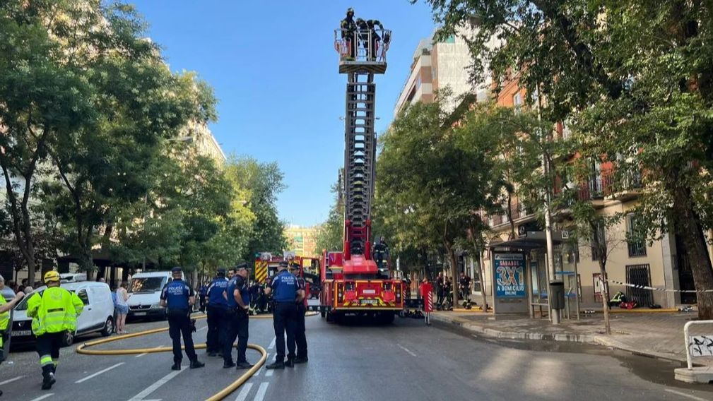 Muere un hombre de 74 años en el incendio de su piso en Madrid