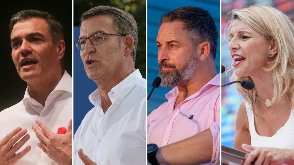 Los planes de los candidatos en la jornada de reflexión antes del 23J