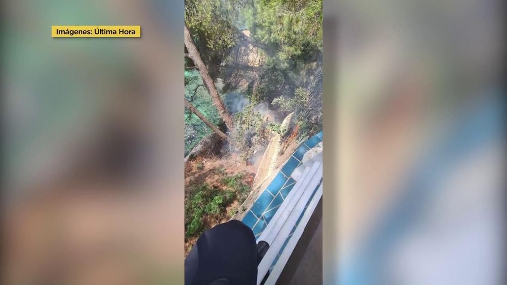 Incendio al lado de la casa de Ana Obregón