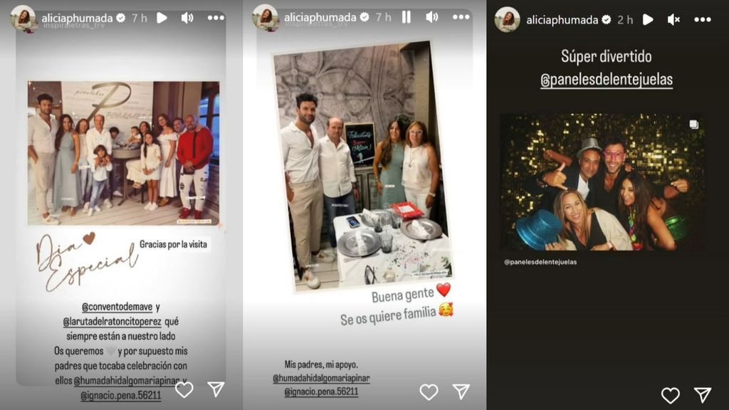 Alicia Peña, feliz con las celebraciones de su cumpleaños