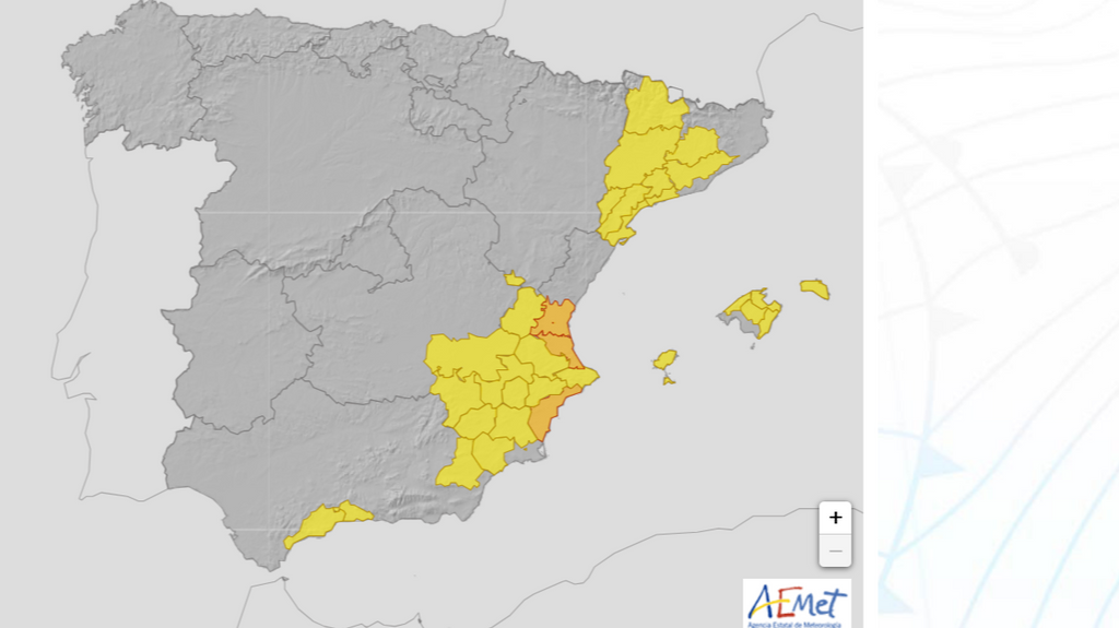 Avisos por altas temperaturas para el lunes, 24 de julio