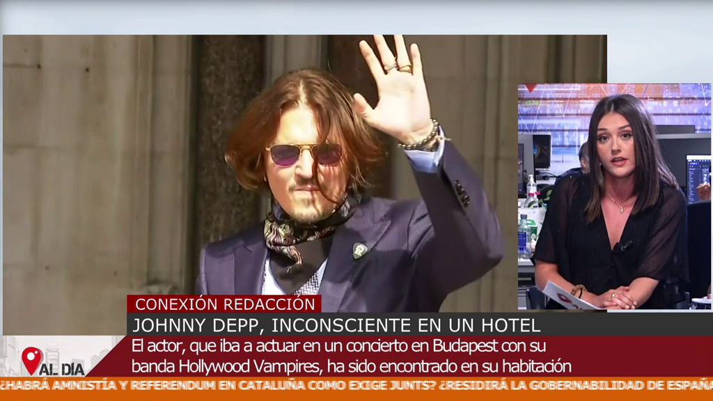 Johnny Depp, hallado inconsciente en la habitación de un hotel