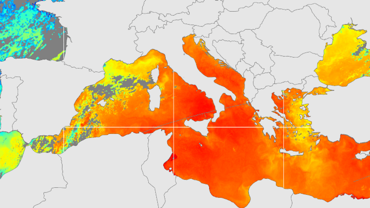 La relación entre la temperatura del Mediterráneo y las gotas frías en el Levante