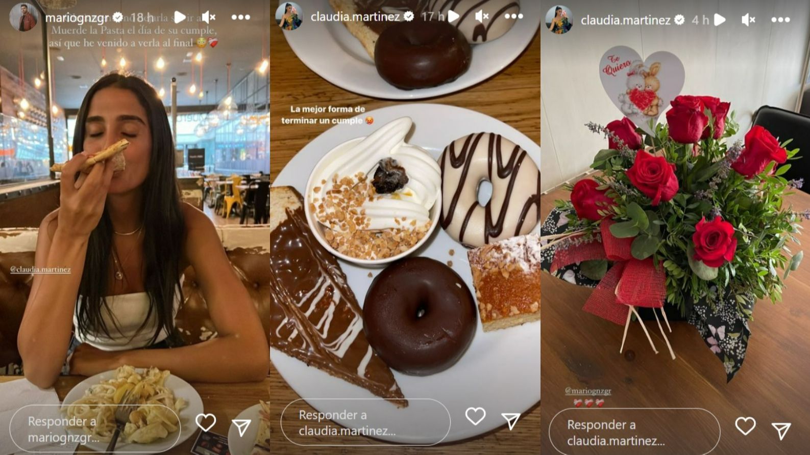 Claudia Martínez muestra el detalle que ha tenido Mario González con ella