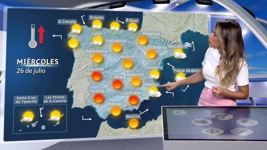 La Aemet prevé tormentas en el este de España para el miércoles