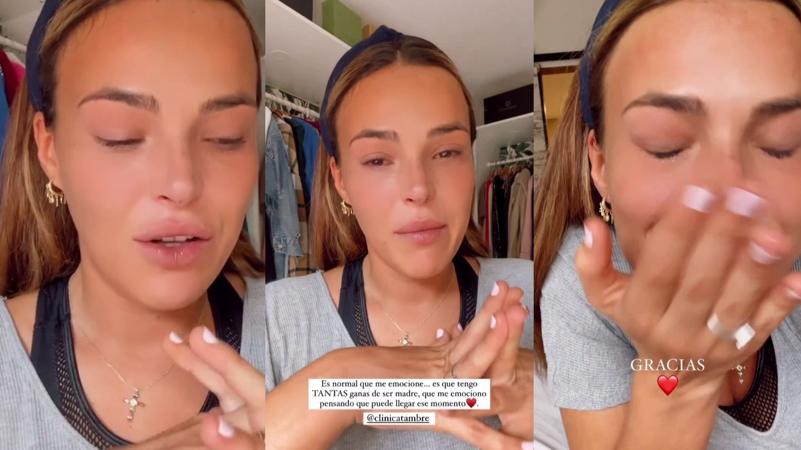 Marta Peñate se rompe al iniciar de nuevo su proceso de fertilidad