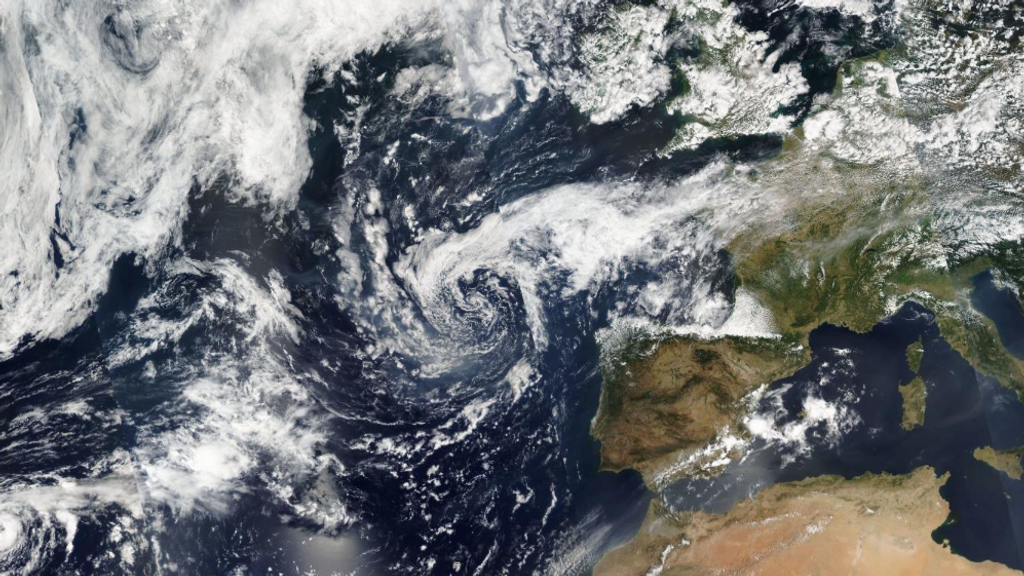 Una DANA trae tormentas con fuerte viento y granizo