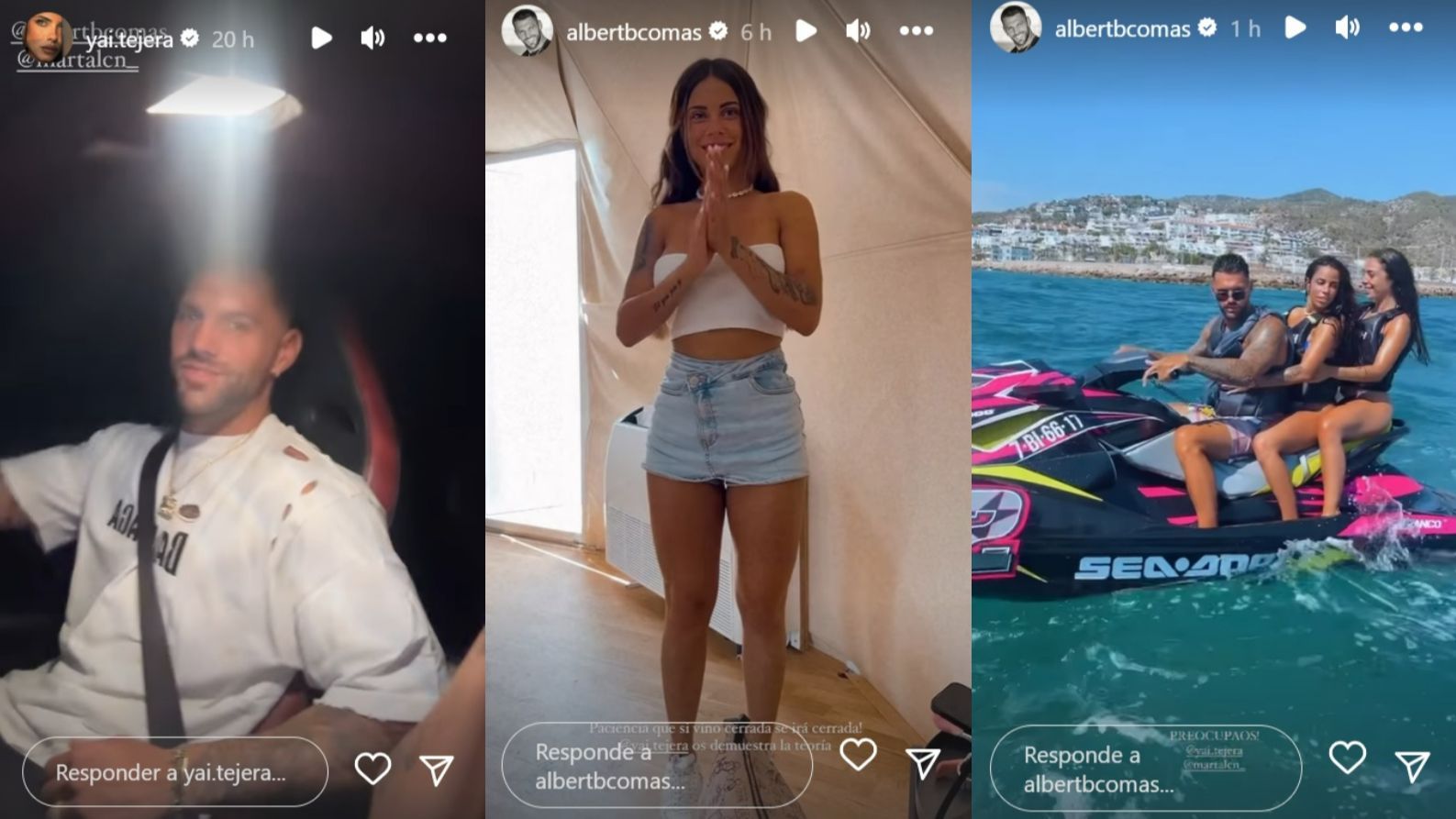 Albert Barranco y Yaiza Tejera, juntos de vacaciones