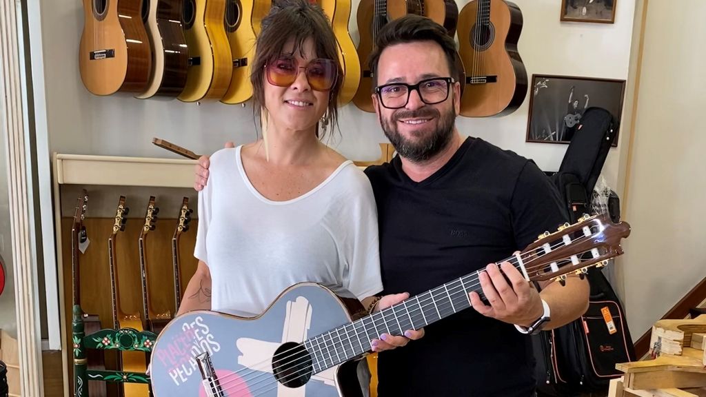 Con la cantante y compositora Vanesa Martín.