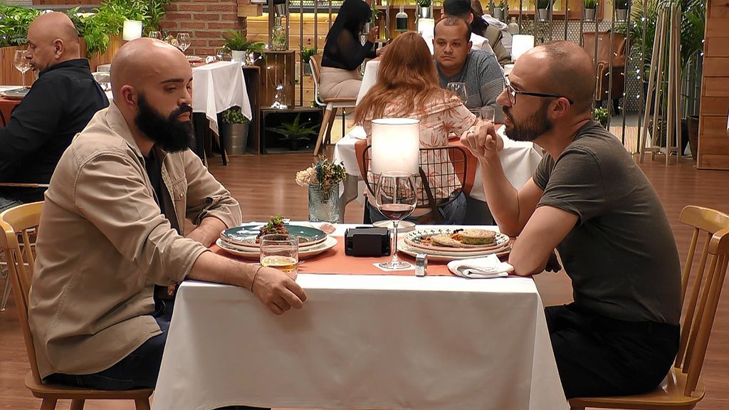 Jorge y Fran durante su cita en 'First Dates'