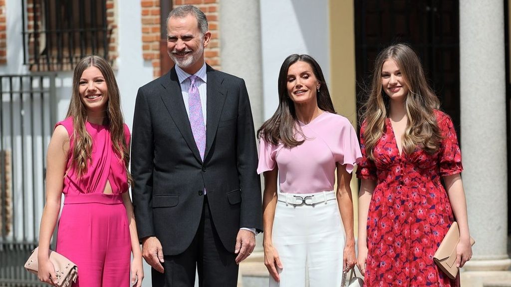 La familia real española, durante la confirmación de la infanta Sofía el pasado mayo