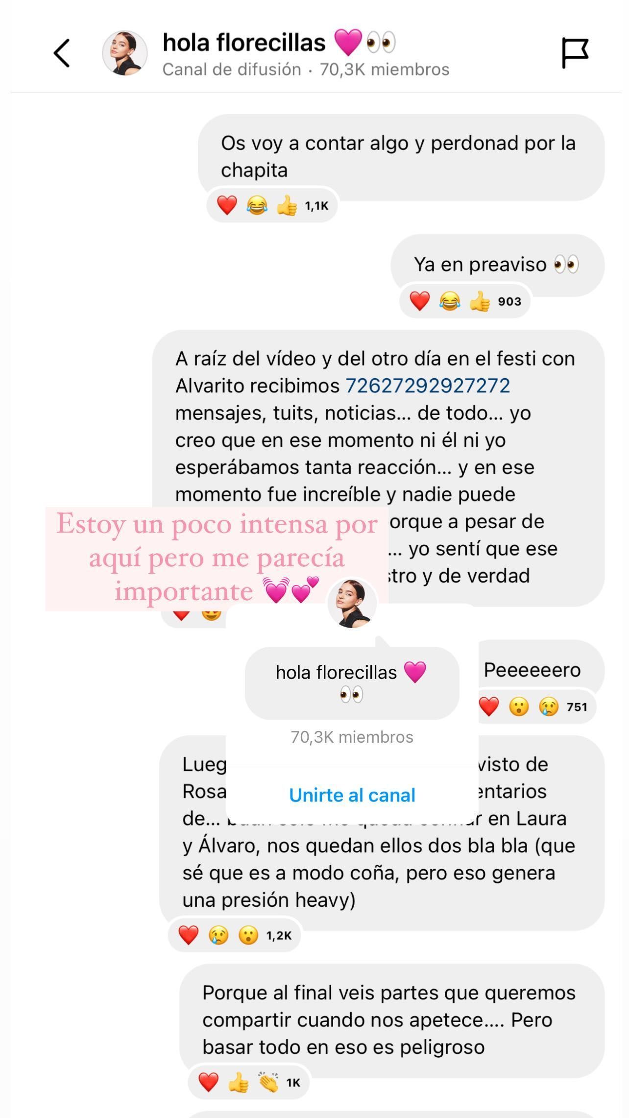 Laura Escanes se abre en canal a través de su canal de difusión