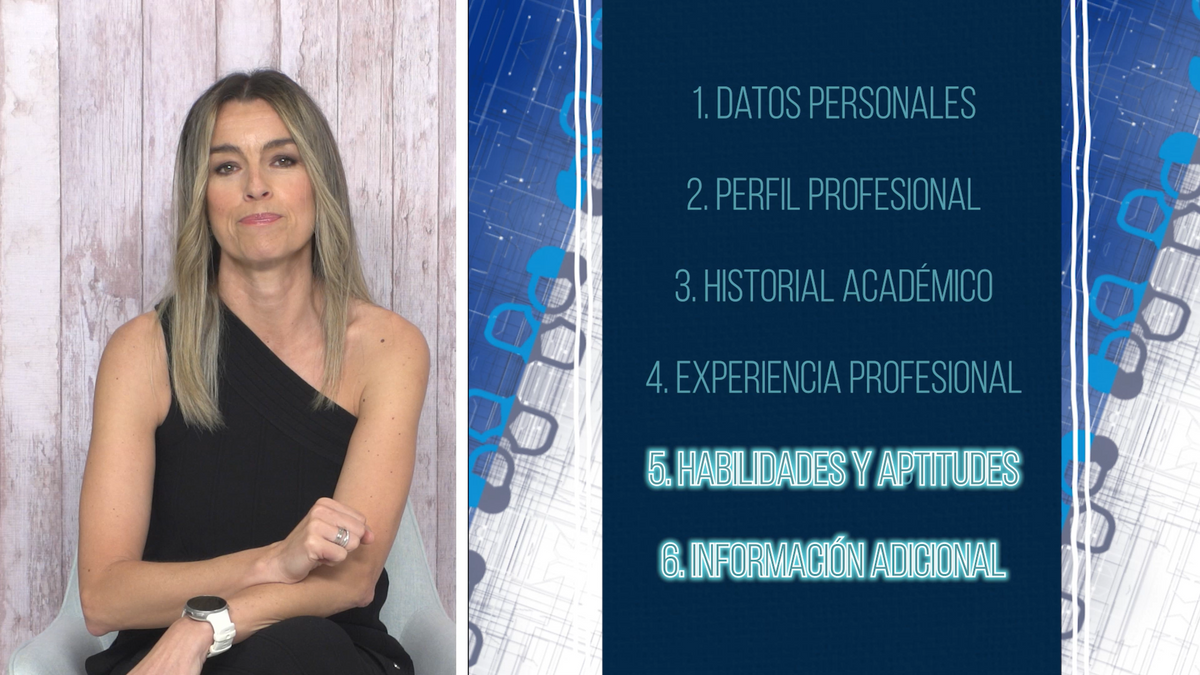 Tu CV - Hamiloidades y aptitudes e información adicional