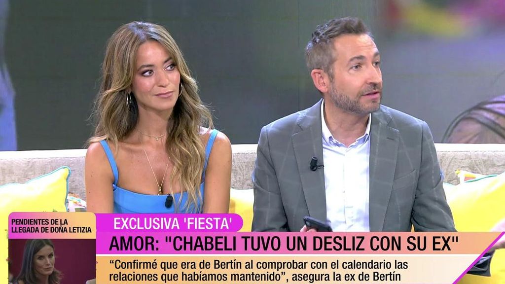 Chabeli tuvo un desliz con su exnovio estando ya con Bertín